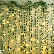 2 3m Silk Leaves Fake Creeper Green Leaf Ivy Vine 2m LED Str