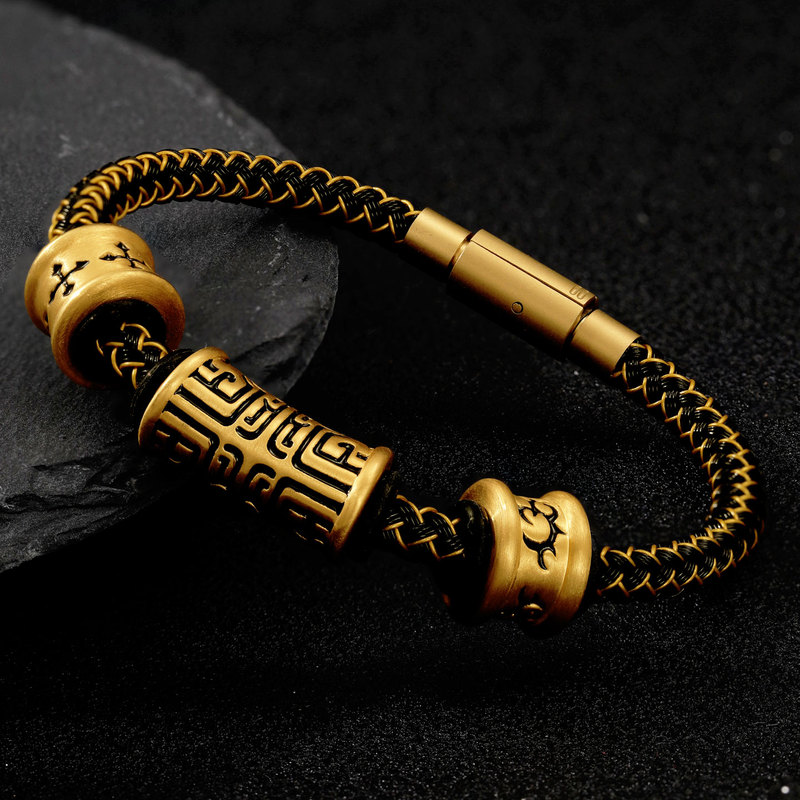 Gold Gluttony Bracelet Pure Gold 999 Men's Totem Courage Tattoo Fortune Bead Bracelet Pure Gold Faith Black Gold Bracelet Gold Gluttony Bracelet Pure Gold 999 Men's Totem Courage Tattoo Fortune Bead Bracelet Pure Gold Faith Black Gold Bracelet