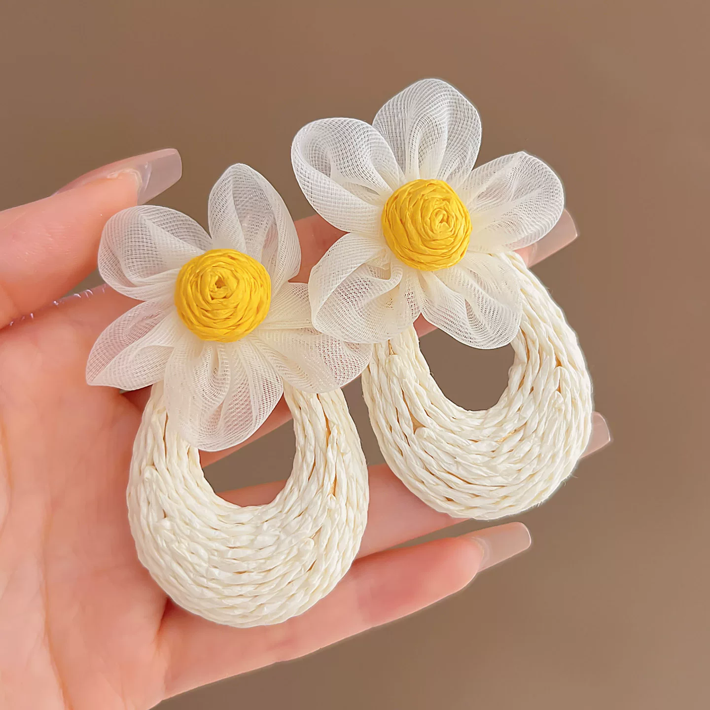 Серьги, с цветочным рисунком, элитные