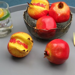 Artificial Fruit Model Guava Red Pomegranate Vegetable and Fruit Ornaments Home Cabinet Model Decoration Photography Props Sketching