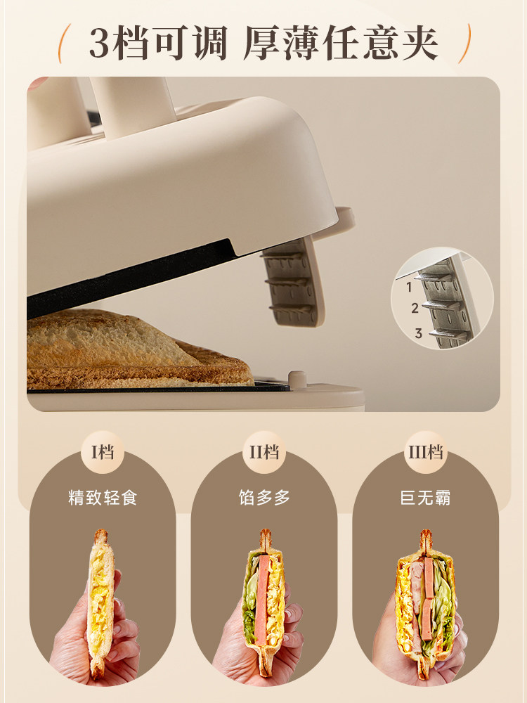 Bear Breakfast Machine, Sandwich Maker, Multifunctional Toaster, Toast Maker, Small Household Toaster, Trendy Light Food