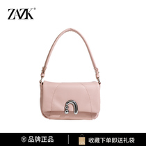 ZAZK Zhao Ruth with the same flower curly bag women 2023 new advanced fashion rhombus hand-carrying single shoulder bag axillary bag