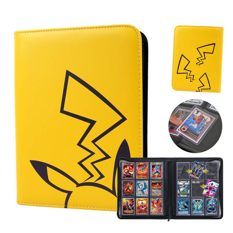 Pokémon 35Pt Card Holder Storage Book Deluxe Pu Zipper Card 30Th Anniversary Collection Book Ptcg Card Book Collection Book