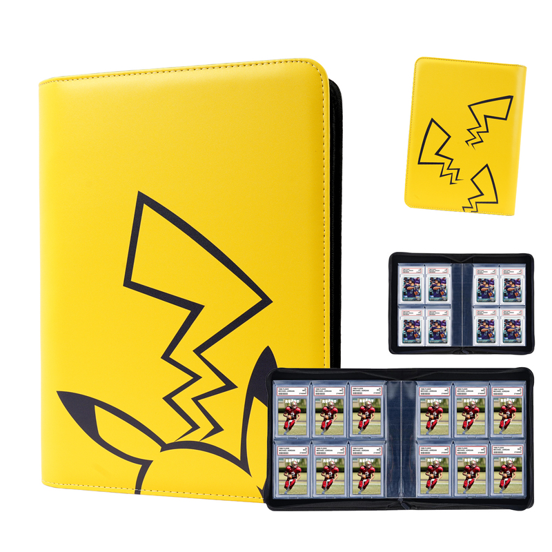 Pokémon Card Binder Psa10 Graded Card Album Business Zipper Leather Pokémon Collection Album Pokémon Card Binder Psa10 Graded Card Album Business Zipper Leather Pokémon Collection Album