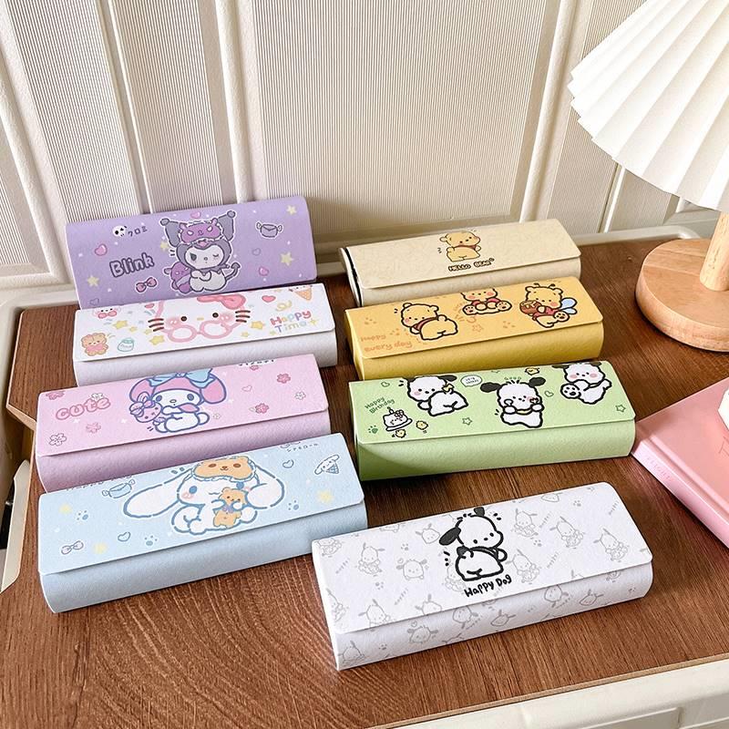 Ins-Style Cartoon Cinnamon Dog Glasses Case, Cute and Exquisite Hello Kitty Storage Box, Compact and Portable Anti-Pressure Sunglasses Case