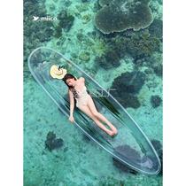 Transparent boat Internet celebrity glass boat crystal boat transparent boat on the water bed and breakfast scenic kayaking