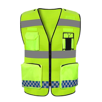 Reflective vest customized road rescue highway traffic road administration riding reflective vest safety fluorescent vest printing