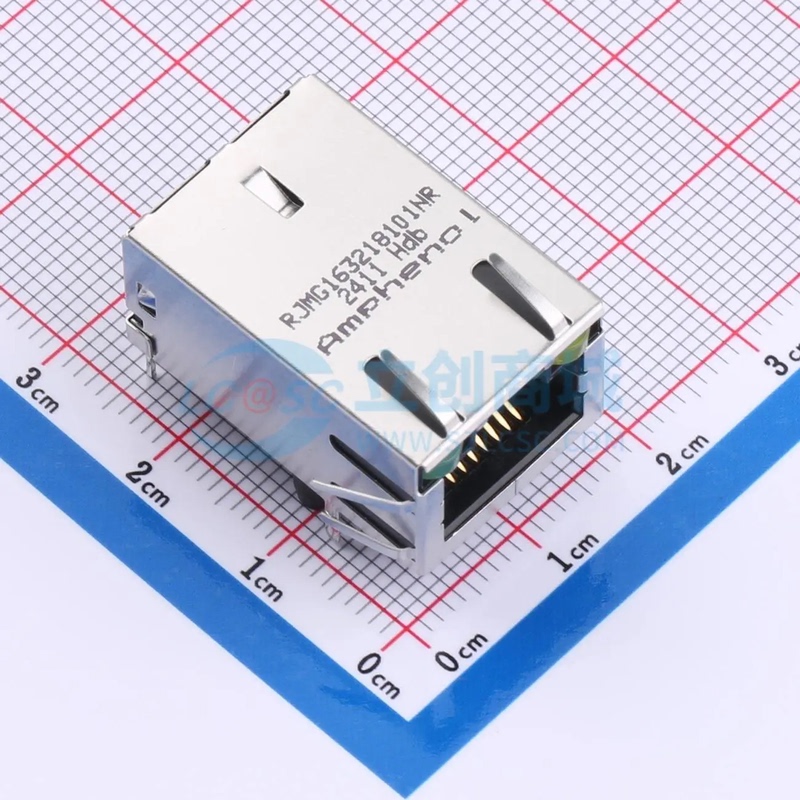 Ethernet Connector (Rj45 Rj11) Rjmg163218101Nr Plug-In Original Genuine Product