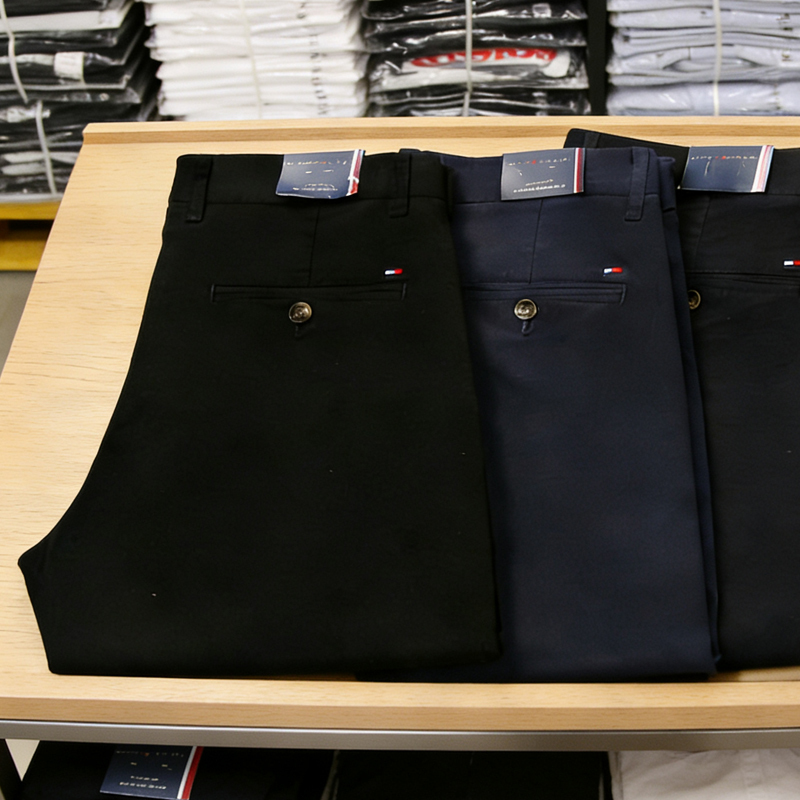 Men's Casual Pants, Slim Straight Fit, Thin Style, Mid-Waist, Navy Blue, Business Attire, Spring and Autumn Men's Casual Pants, Slim Straight Fit, Thin Style, Mid-Waist, Navy Blue, Business Attire, Spring and Autumn
