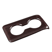 Suitable for Honda 11th generation Civic Type R FL5 black and red carbon fiber rear drain cup holder slot panel cover