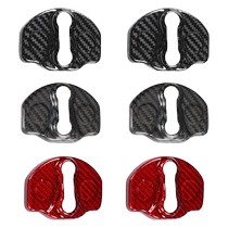 Suitable for Tesla model 3 Y real carbon fiber door lock protection cover door lock buckle cover limiter decoration