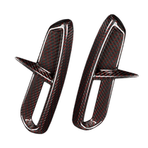 Suitable for Honda 11th generation Civic Type R FL5 black and red carbon fiber rear bumper air knife spoiler