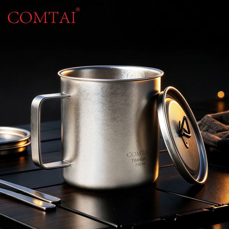 Comtai Pure Titanium Water Cup Tea Cup Summer Mug with Handle for Men and Women Outdoor Large Capacity Healthy Instant Noodle Cup Comtai Pure Titanium Water Cup Tea Cup Summer Mug with Handle for Men and Women Outdoor Large Capacity Healthy Instant Noodle Cup