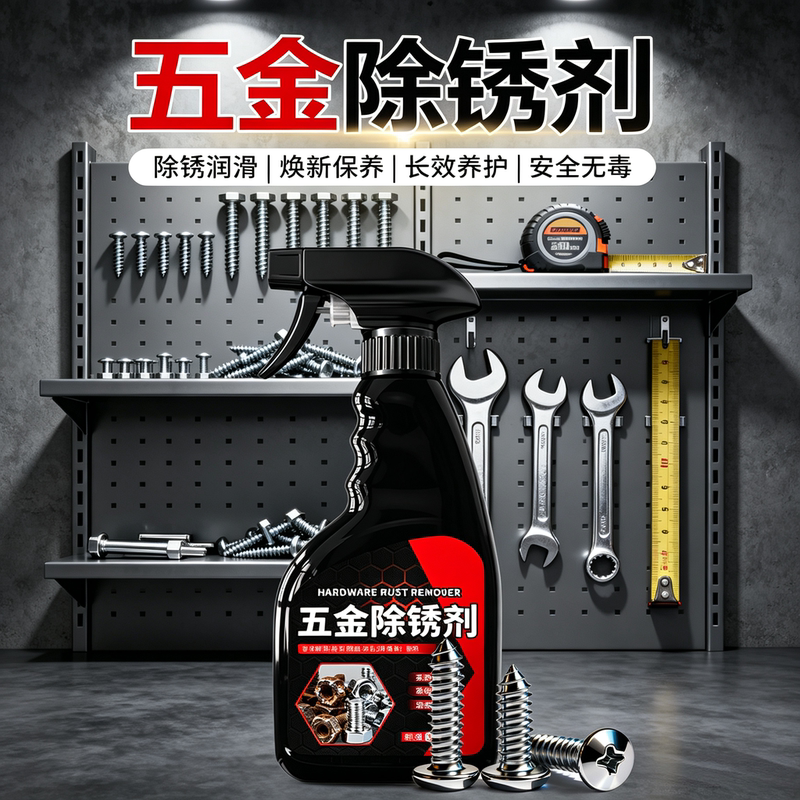Rust Remover for Fast Metal Cleaning, Powerful Rust Removal for Industrial Metal, Loosening Rust on Hardware, Steel Bars, and Bolts