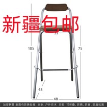 Xinjiang household folding chair balcony bar chair high chair cashier bar garden courtyard folding chair high chair