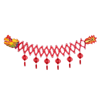 2025 New Year Decorative Latte Art Ribbon Creative Fortune Pendant Spring Festival New Year Indoor Scene Layout Festive Atmosphere