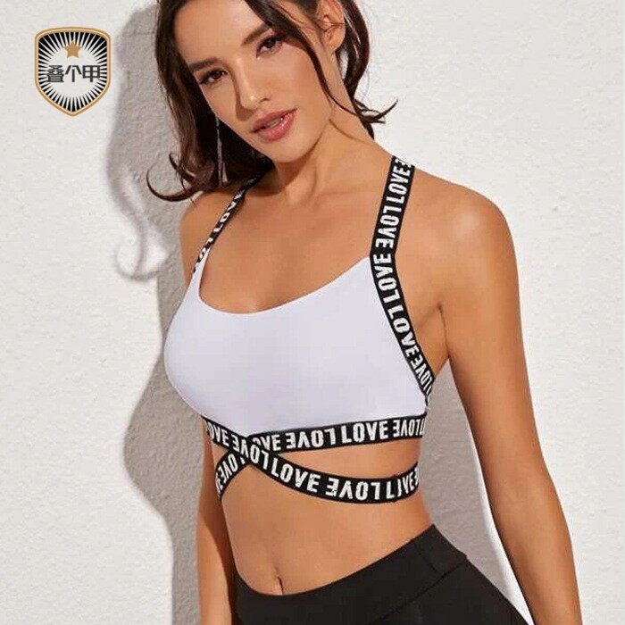European and American fashion sports Breathable Fitness Running Poly-speed Dry Sexy Hollowed-out Personality Beauty Back Strap Yoga Bra-Taobao