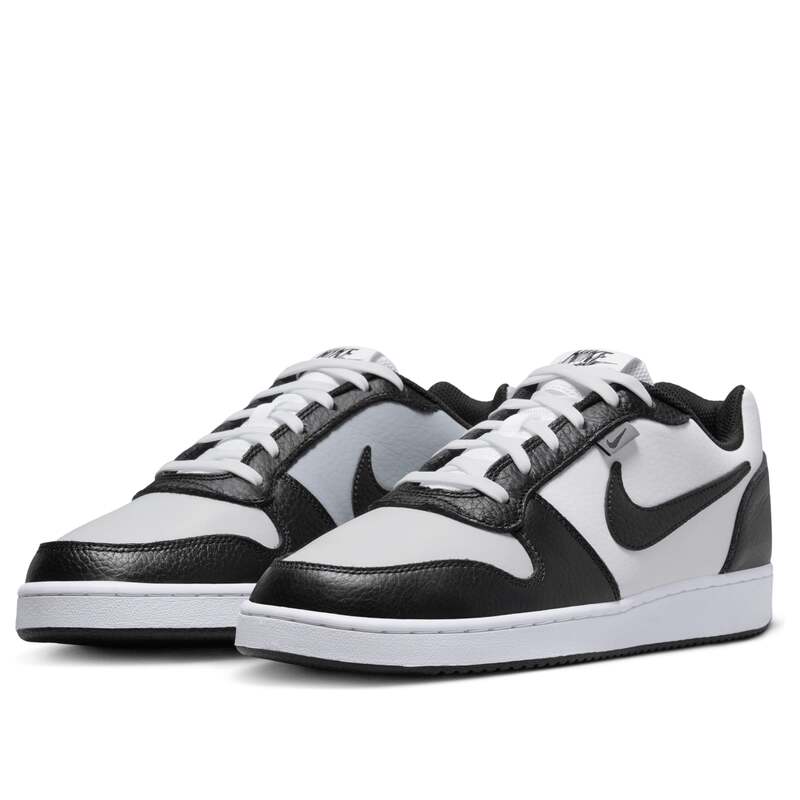 Nike Ebernon Low Prm Black and White Panda Retro Low-Top Casual Sneakers Aq1774-102