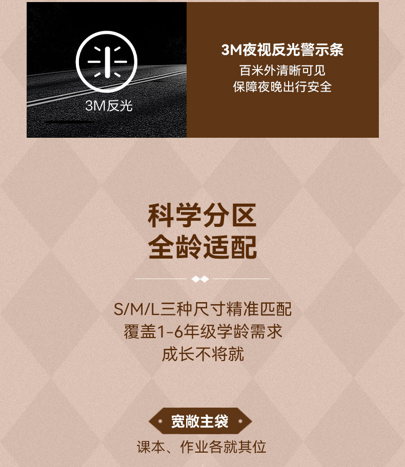 Ранец fila斐乐儿童书包2025年秋季新款男女中大童蝶翼一到六年级双肩包