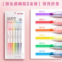 [Двусторонняя прозрачная модель] Упаковка из 6 флуоресцентных ламп, 6 цветов.