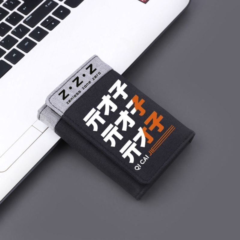 Absolute Zero Game Peripheral Wallet Anime Two-Dimensional Large Capacity Versatile Folding Short Card Holder for Junior High and Elementary School Students