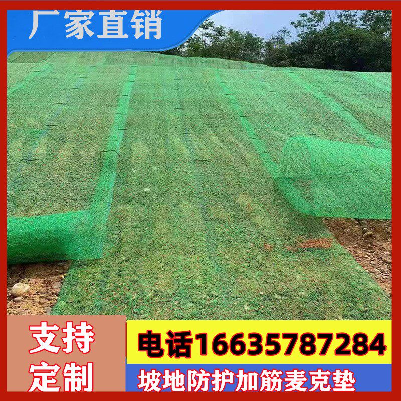 Polypropylene Plus Gluten Mack Mat Riverway Governance Slope Cementing Soil Mesh Geonetwork Mat Green Waterfront Mat Three-dimensional Vegetation Mesh Mat-Taobao