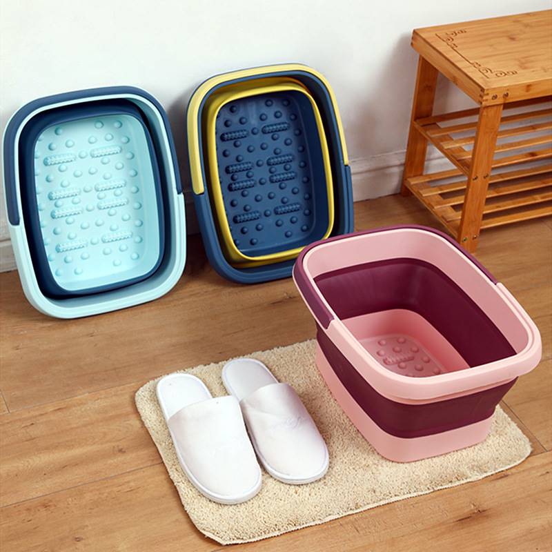Foldable Bucket Bucket Plastic Large Capacity Outdoor Fish Bucket On-board Compression Tub Home Shrink Mop Bucket Footbath-Taobao
