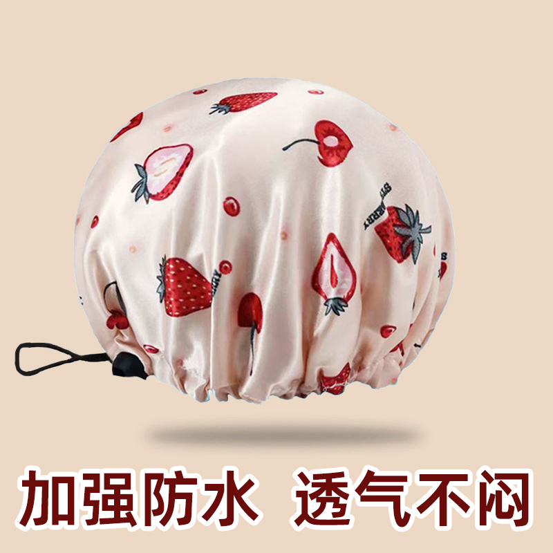 洁丽雅双层浴帽：防水防油新时尚，让你的秀发远离水油侵袭！🌟