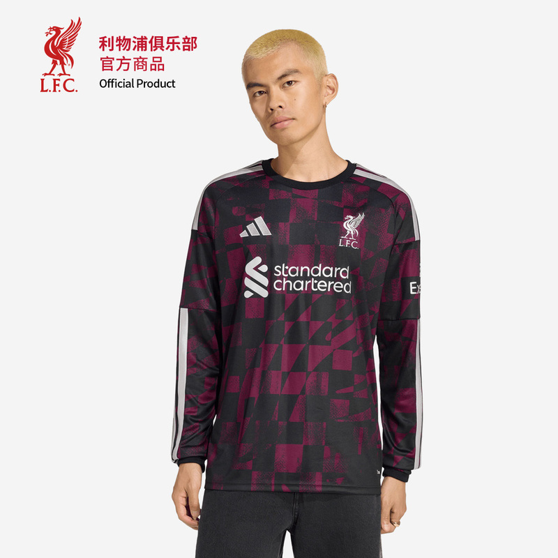[Same Model as on the Official Website] Liverpool Football Club |   Liverpool 26/27 Second Away Jersey - Fan Version (Long Sleeve)