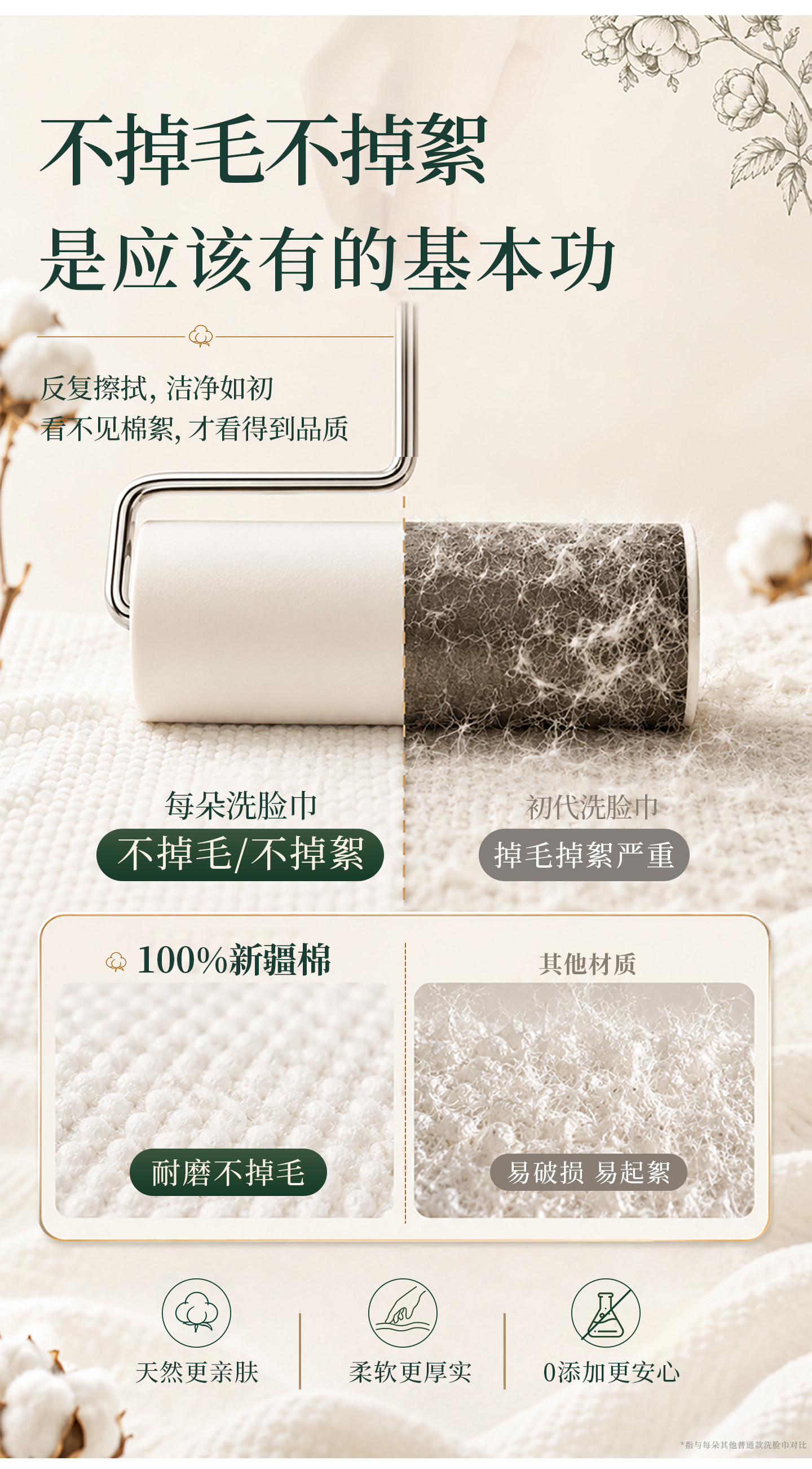 安享好物 安享A级洗脸巾-每朵全棉洗脸巾 国标