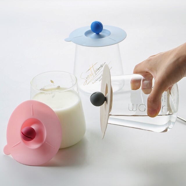 Japanese Imported Mujie Round Silicone Cup Lid, Universal Ceramic Cup Lid, Sold Separately, Glass Cup Tea Cup Accessories