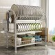 German Imported Kitchen Storage Rack, Floor-Standing Multi-Layer Storage and Draining Dish Rack, Double-Layer Bowl and Tableware Storage Organizer