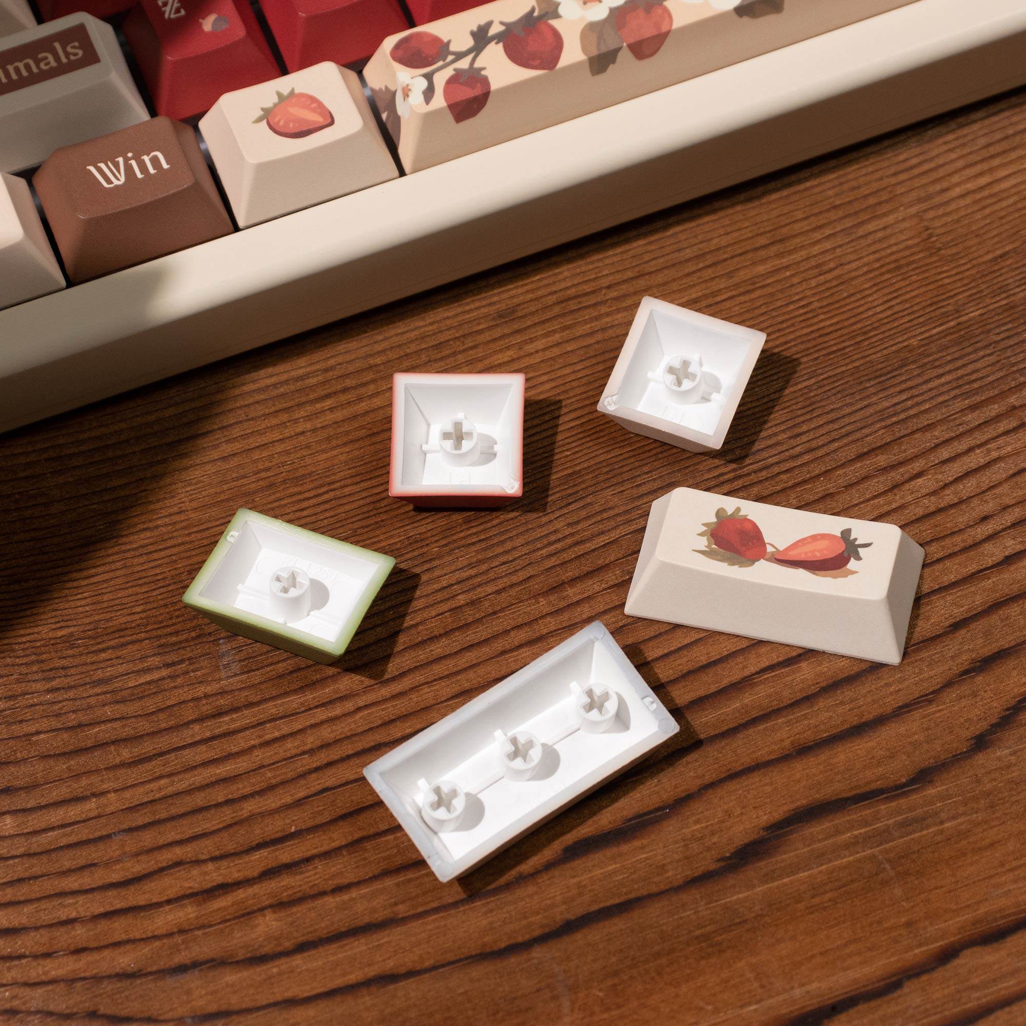 Deer in the Deep Forest keycap profile view