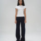 Veryrareme low-rise straight-leg raw jeans
