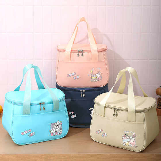 Lunch box bag, insulated lunch bag, student lunch box, waterproof and oil-proof, office worker meal bag, thickened aluminum foil bag