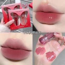 LEEINTOs innovative lip glaze set matte matte long-lasting color not easy to stain lipstick water-gloss lip glaze
