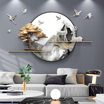 New Chinese living room sofa background wall decoration pendant light luxury restaurant hanging porch corridor three-dimensional wall decoration deer