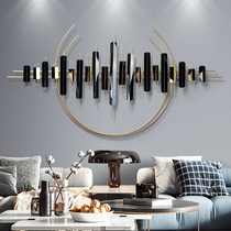 New Chinese living room wall decoration modern simple light luxury iron metal porch bedroom pendant restaurant wall decoration