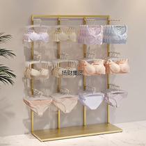 Xinjiang Tibet adjustable underwear shelf display rack floor-standing underwear bra shelf against the wall nail-free