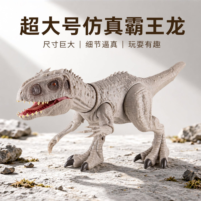 Jurassic Dinosaur Toy, Extra-Large Tyrannosaurus Rex Model, Realistic with Open Mouth and Roaring Sound, Birthday Gift for Boys Jurassic Dinosaur Toy, Extra-Large Tyrannosaurus Rex Model, Realistic with Open Mouth and Roaring Sound, Birthday Gift for Boys