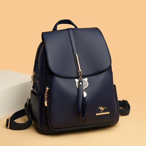 Рюкзак, вместительная и большая универсальная кожаная сумка через плечо для отдыха для матери и ребенка, из натуральной кожи, коллекция 2023