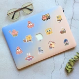 Поролоновый детский чемодан, ноутбук со стаканом, водонепроницаемая наклейка, наклейки, планировщик