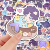 Любовь и глубокий космос Q версия Qi Yu наклейка периферийный ручной материал самоклеящаяся декоративная наклейка «сделай сам» для ноутбука чехол для мобильного телефона