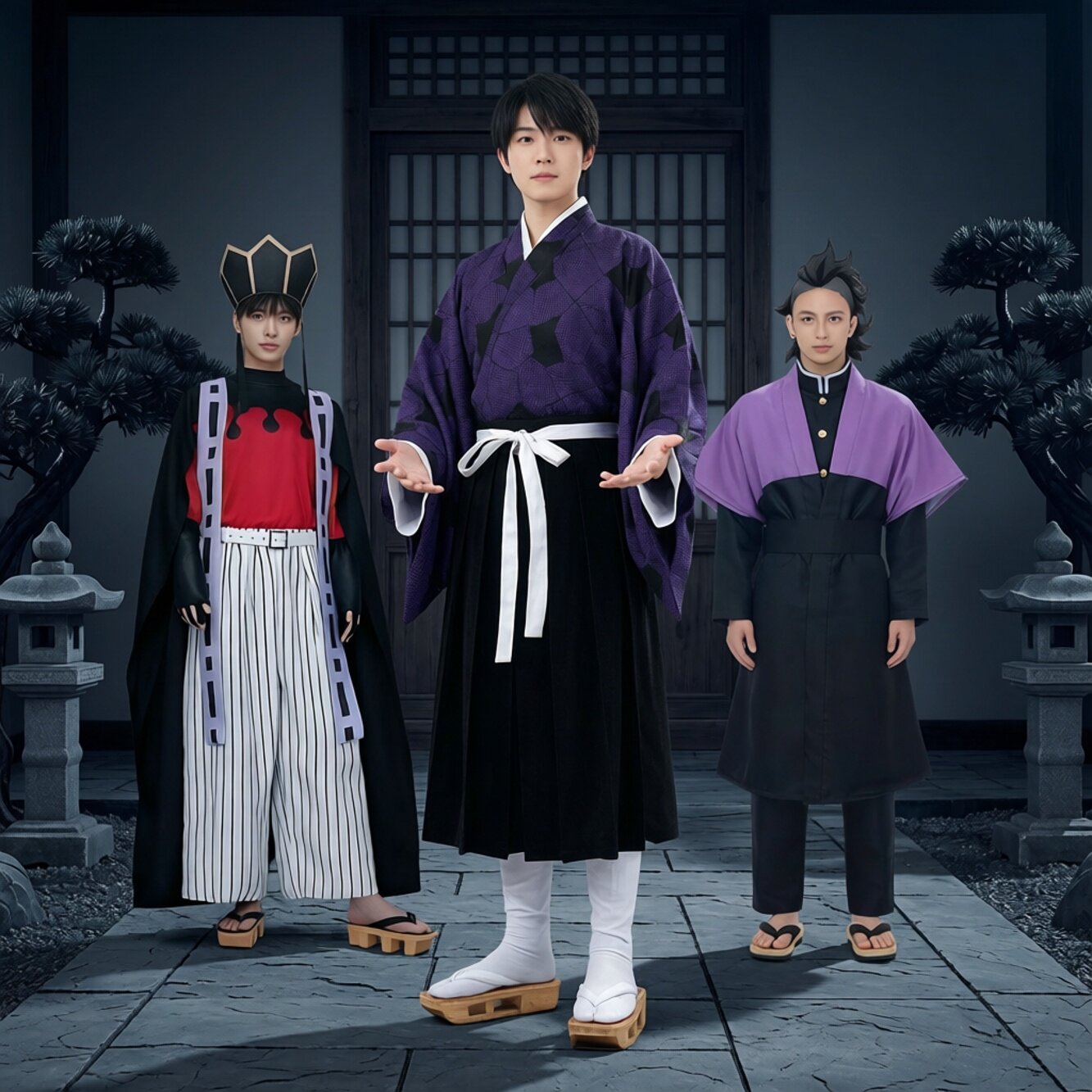 童磨cos服鬼灭十二鬼月上弦之二反派之刃童魔儿童cosplay动漫服装