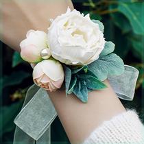 Complete collection of wedding supplies wrist flowers for the bride bridesmaids group sisters group wedding dance super fairy bracelets flower batches