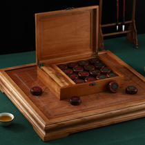 Bendelass Chinese chess table solid wood high-end Chinese chess solid wood set large mahogany chess pieces