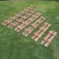 Dry land dragon boat props Dragon Boat Festival activities wooden shoes games concerted efforts fun walking team building activities