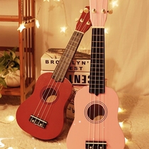 Wooden Guitar Toy Ukulele Beginner Children Can Play Real Small Musical Instrument Girls