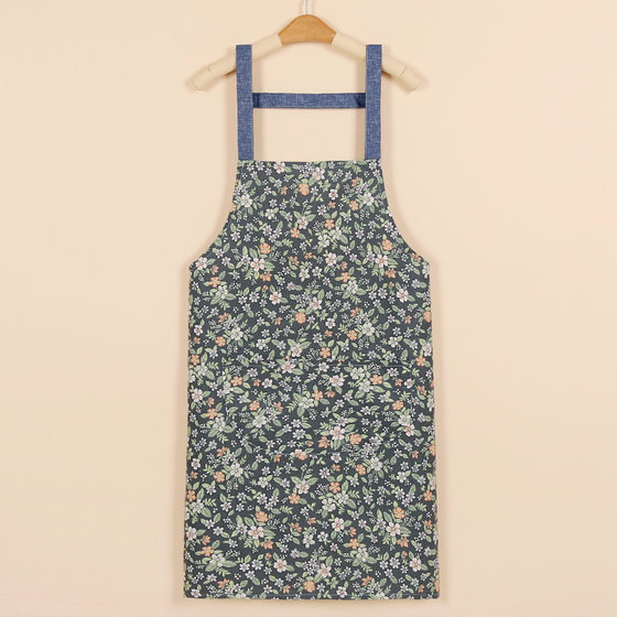 Retro Ethnic Style Apron for Catering, Pure Cotton Work Clothes, 2022 New Style Popular Adult Cooking Apron