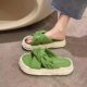 2023 New Beach Women's Slippers, Summer Outdoor Wear, Fairy Style, Fashionable and Versatile, Thick-Soled Slip-On Sandals with Straps